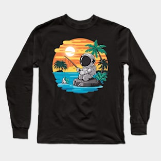 Astronaut fishing Long Sleeve T-Shirt